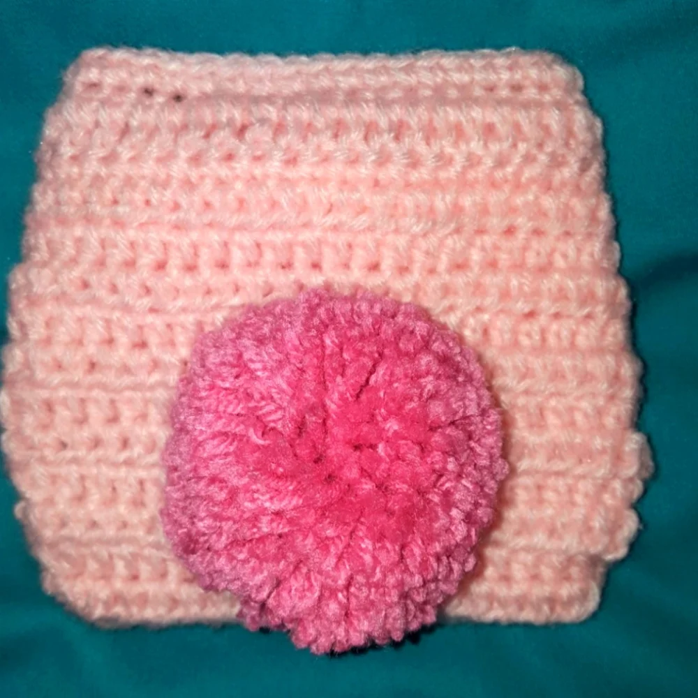 Handmade Crochet Pompom Diaper Cover